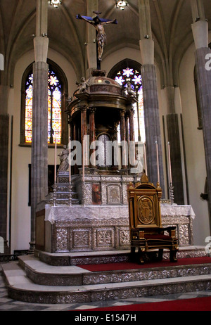 Innenraum der Kathedrale von San Cristóbal De La Laguna, Teneriffa, Spanien Stockfoto