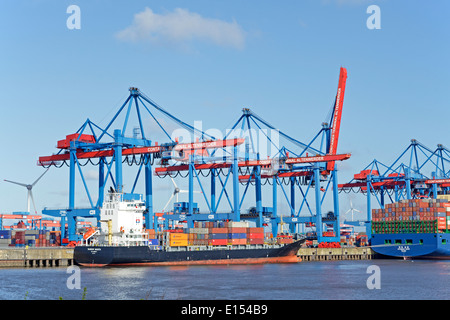 Container Terminal Altenwerder (CTA), Hamburg, Deutschland Stockfoto