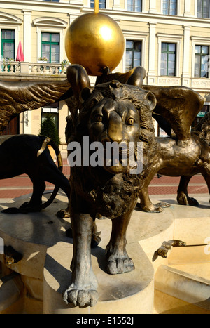 Europa, Ungarn, Szeged, Klauzal Platz, auch der Könige statue Stockfoto