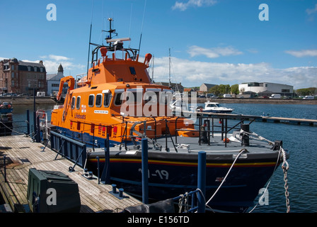 RNLB Ernest und Mary Shaw RNLI Lifeboat Campbeltown Hafen Mull of Kintyre Stockfoto
