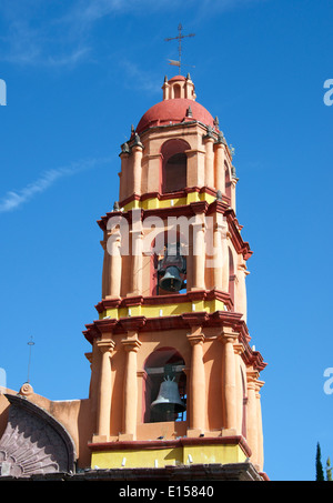 Bell Tower Oratorio de San Felipe Neri San Miguel de Allende Mexiko Stockfoto