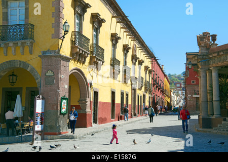 Correo Street San Miguel de Allende, Mexiko Stockfoto