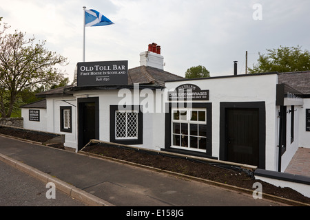 die alte Maut bar erste und das letzte Haus in Schottland an der Grenze von england Stockfoto