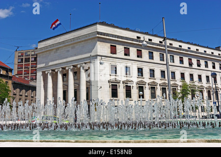 Kroatische Nationalbank in Zagreb, Zentralbank von Kroatien Stockfoto