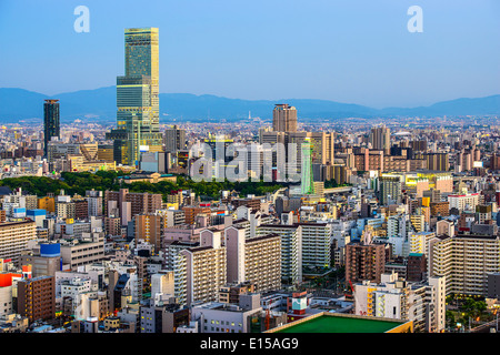 Osaka, Japan auf Abeno Bezirks- und Shinsekai. Stockfoto