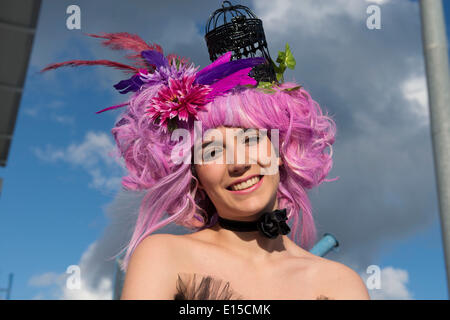 Lissabon, Portugal. 22. Mai 2014. Gesamtansicht Fußball: UEFA Womens Champions League Finale match zwischen Tyreso FF 3-4 VfL Wolfsburg im Estadio Do Restelo in Lissabon, Portugal. © Maurizio Borsari/AFLO/Alamy Live-Nachrichten Stockfoto