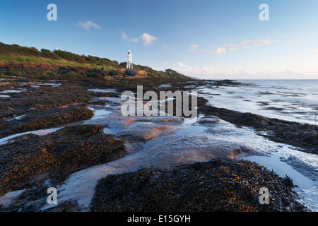 Schwarzen Nore Leuchtturm. Portishead. North Somerset. England. VEREINIGTES KÖNIGREICH. Stockfoto