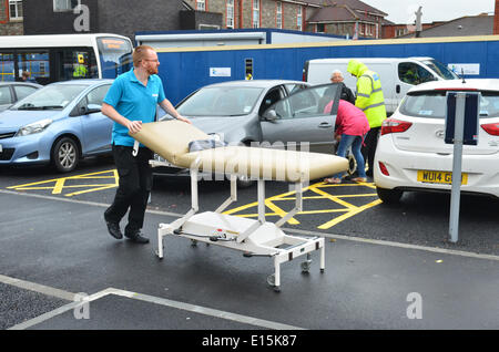 Bristol, UK. 23. Mai 2014. 180 Patienten Operationen auf £ 430 Mio. N, H.S. abgebrochen Vertrauen Southmead Hospital in Bristol. Credit: Robert Timoney/Alamy leben Nachrichten Stockfoto