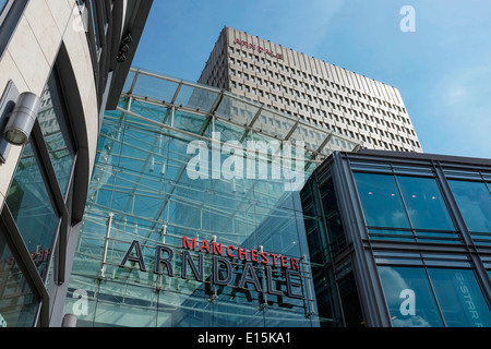 Die Manchester Arndale Shopping Centre und Hochhaus-UK Stockfoto