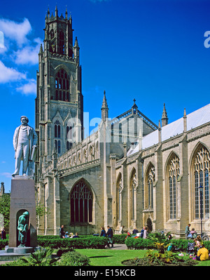 Die Boston Stump oder St Botolph Kirche, Boston Stockfoto