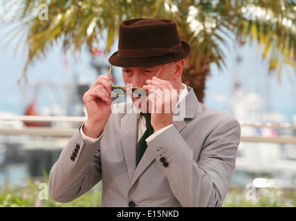 Cannes, Frankreich. 23. Mai 2014. Regisseur Jacques Audiard, Cinema Masterclass-Foto-Shooting an der 67. Filmfestspiele von Cannes, Freitag, 23. Mai 2014, Cannes, Frankreich. Bildnachweis: Doreen Kennedy/Alamy Live-Nachrichten Stockfoto