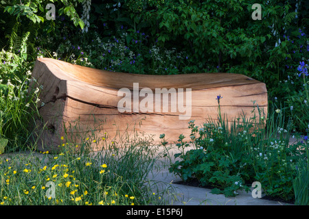 RHS Chelsea Flower show 2014 - die Homebase Garten - Zeit zu reflektieren - in Verbindung mit der Alzheimer Gesellschaft-Designer Ada Stockfoto