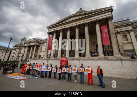 London, UK, 23. Mai 2014. "Not Another Day" im Gefängnis Guantánamo protestieren Credit: Guy Corbishley/Alamy Live-Nachrichten Stockfoto