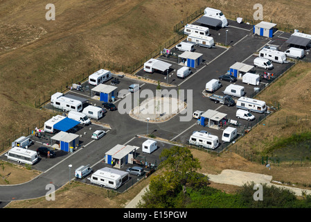 Permanente Gypsy/traveller Website Stockfoto