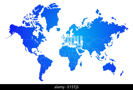 Weltkarte Stockfoto