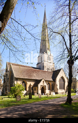 Die Pfarrkirche St. Mary, jetzt Cheltenham Minster, Cheltenham Spa, Gloucestershire UK Stockfoto