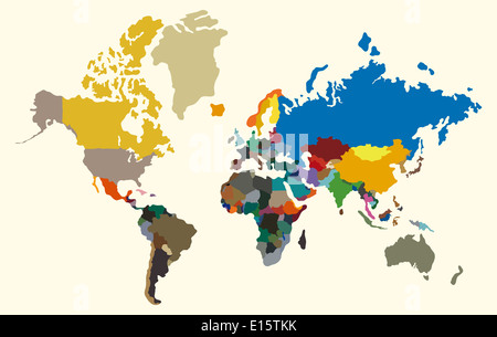 Weltkarte Stockfoto