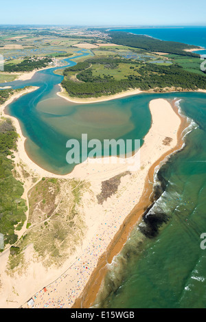 Talmont Saint-Hilaire (Departement Vendée): die Sümpfe Stockfoto