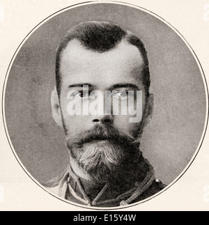 Nikolaus II., 1868 – 1918. Letzter Kaiser von Russland, Großfürst von Finnland und titular König von Polen. Stockfoto