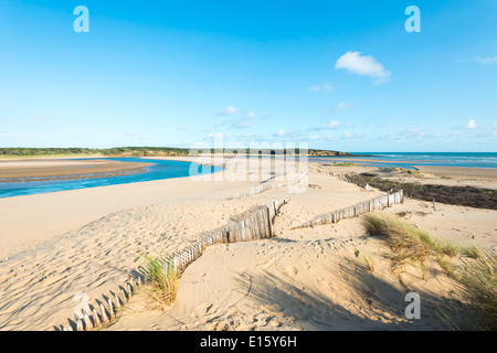 Talmont Saint-Hilaire (Departement Vendée): Strand "Plage du Veillon" Stockfoto