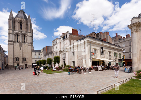 Angers (Region Pays De La Loire): der 'Platz Michel Debré' Platz Stockfoto