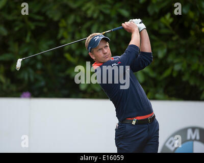 Wentworth, UK. 23. Mai 2014. Luke DONALD [ger] in der zweiten Runde der 2014 BMW PGA Championship von The West Course Wentworth Golf Club Credit: Action Plus Sport/Alamy Live News Stockfoto