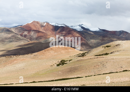 Landschaft in der Region von Tso Kar, Rupshu, Changtang, Ladakh, Jammu und Kaschmir, Indien Stockfoto
