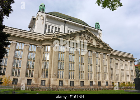 Kroatischen nationalen Staatsarchiv Gebäude in Zagreb Stockfoto