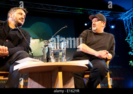 Hay-on-Wye, Powys, UK. 23. Mai 2014. Johnny Vegas Hay Festival. Der Hay Festival für Literatur und Kunst feiert seinen 27. Jahr in Wales. Bildnachweis: Graham M. Lawrence/Alamy Live-Nachrichten. Stockfoto