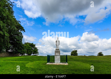 Statue von St. Patrick an den Hill of Tara. County Meath, Irland Stockfoto