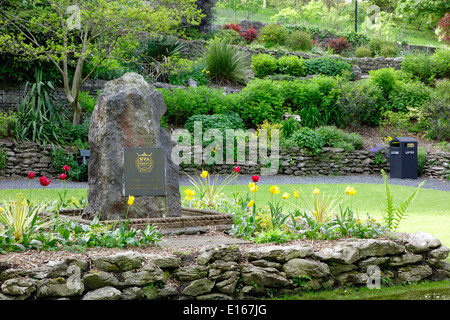 Normandie Veterans Memorial Gardens, versunkenen Gärten, Grange-Over-Sands, Cumbria, England, UK Stockfoto