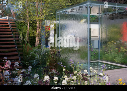 Völker Choice Award Gewinner im Bereich frisch-Gärten - RHS Chelsea Flower show 2014 - The Mind Eye Garten für RNIB - Royal National Institute for the Blind - Designer LDC Design - Sponsoren - Landschaft - beste Show in der frisch Gärten & Gold-Medaille ausgezeichnet Stockfoto