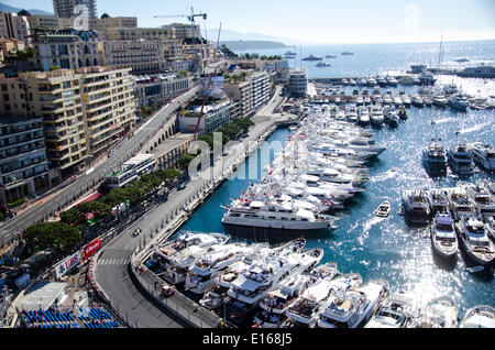 Monte Carlo, Monaco. 24. Mai 2014. Monaco Formel 1 Grand Prix Circuit, Monte Carlo. Bildnachweis: Kevin Bennett/Alamy Live-Nachrichten Stockfoto