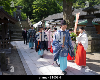 Tousosai Festival am Touzan-Schrein in Erinnerung an Ri Sampei 4. Mai. Arita, Saga Präfektur Japan. Stockfoto