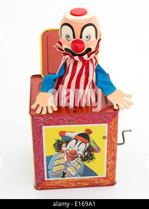 Jack in the Box von Matty Mattel Spielzeugfabrikanten 1953 Stockfoto
