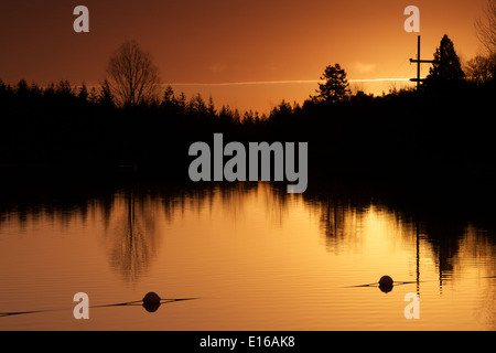 Center Parcs Sonnenaufgang, Longleat Stockfoto