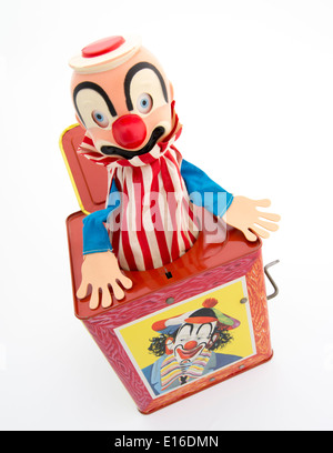 Jack in the Box von Matty Mattel Spielzeugfabrikanten 1953 Stockfoto