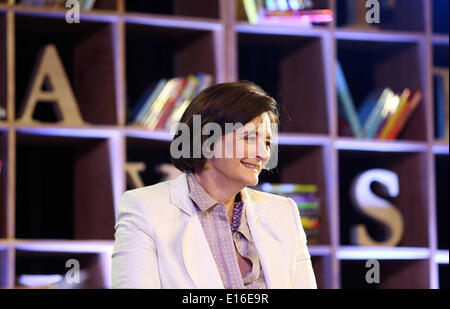 Hay on Wye, Powys, Wales, UK. 24. Mai 2014.  Im Bild: Cherie Booth Re: das Telegraph Hay Festival, Hay on Wye, Powys, Wales, UK. © D Legakis/Alamy Live News Bildnachweis: D Legakis/Alamy Live-Nachrichten Stockfoto