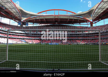 Luz Stadium vor dem Start der UEFA Champions League Finale Match: Real Madrid x AtlŽtico de Madrid im Luz Stadium in Lissabon, Portugal, Samstag, 24. Mai 2014. Stockfoto