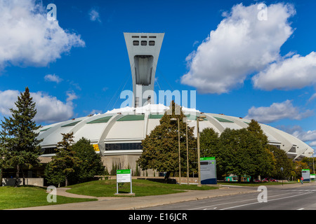 Der Olympiapark und Stadion in Montreal, Quebec, Kanada. Stockfoto