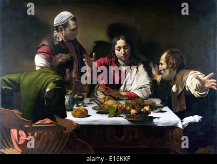 Abendmahl in Emmaus von Caravaggio, 1601 Stockfoto