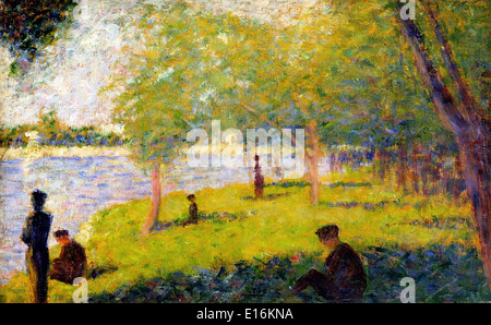 Studie für den Sonntag auf La Grande Jatte von Georges Seurat, 1884 Stockfoto