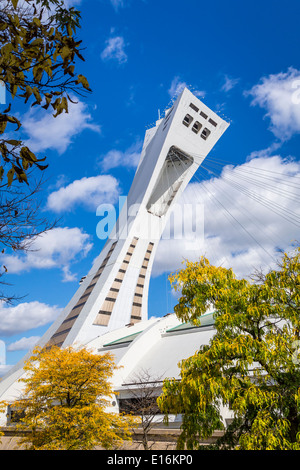 Der Olympiapark und Stadion in Montreal, Quebec, Kanada. Stockfoto