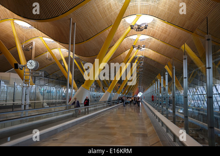 Terminal 4 Madrid Barajas Flughafen Spanien Stockfoto