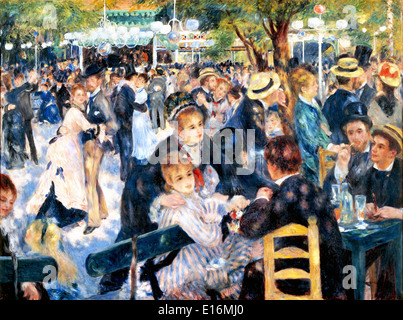 Tanzen Sie im Le Moulin De La Galette von Pierre-Auguste Renoir, 1876 Stockfoto