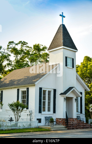 Our Lady Star die Meer-katholische Kirche, ca. 1840, viktorianische Wahrzeichen in St. Marys, GA Stockfoto