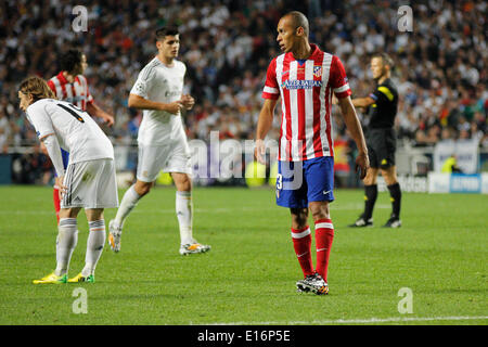 Atlético de Madrid Verteidiger Miranda (23) während der UEFA Champions League Finale: Real Madrid X Atlético de Madrid im Luz Stadium in Lissabon, Portugal, Samstag, 24. Mai 2014. Stockfoto