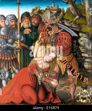 Das Martyrium der Heiligen Barbara von Lucas Cranach dem älteren, 1510 Stockfoto