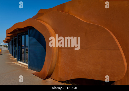 East Beach Cafe, Littlehampton, Sussex, England. Stockfoto