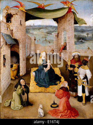 Die Anbetung der Könige von Hieronymus Bosch, 1475 Stockfoto